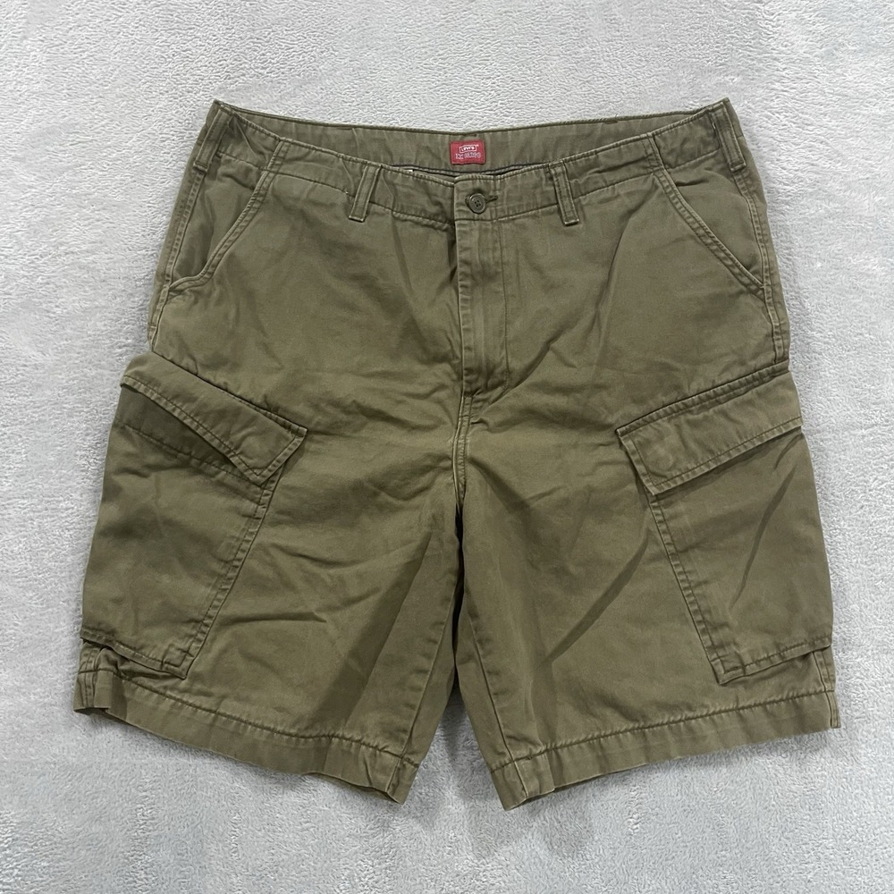 Levi's XX Cargo Shorts Men 38 Green Hiking Active Summer Utility